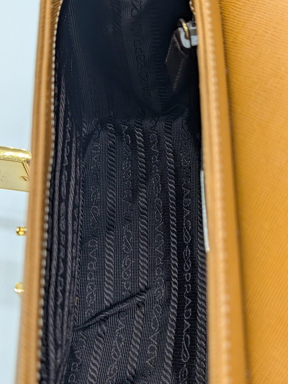 Prada Emblem Safiano Top Handle Bag - Picture 8 of 10